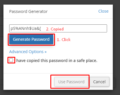 4 databases mysql password generator